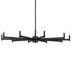 Kichler - 52613BK - Ten Light Chandelier - Erzo - Black