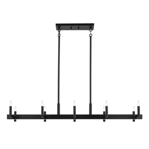 Kichler - 52614BK - Ten Light Linear Chandelier - Erzo - Black