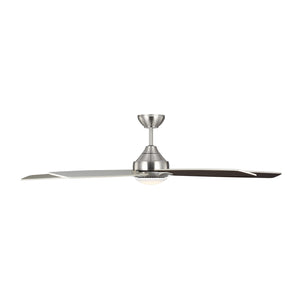 Generation Lighting. - 5LWDSM60BSD - 60"Ceiling Fan - Lowden - Brushed Steel