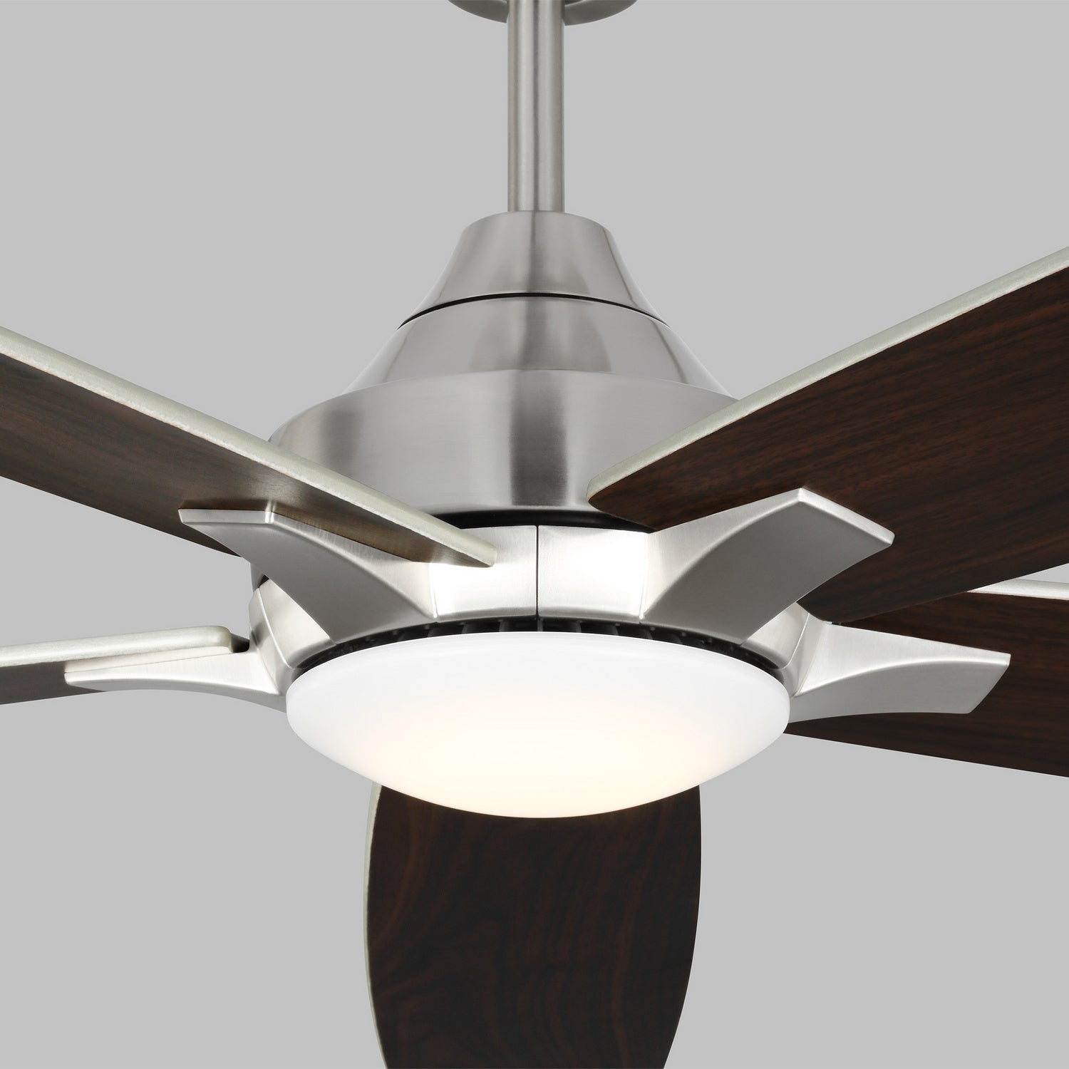 Generation Lighting. - 5LWDSM60BSD - 60"Ceiling Fan - Lowden - Brushed Steel