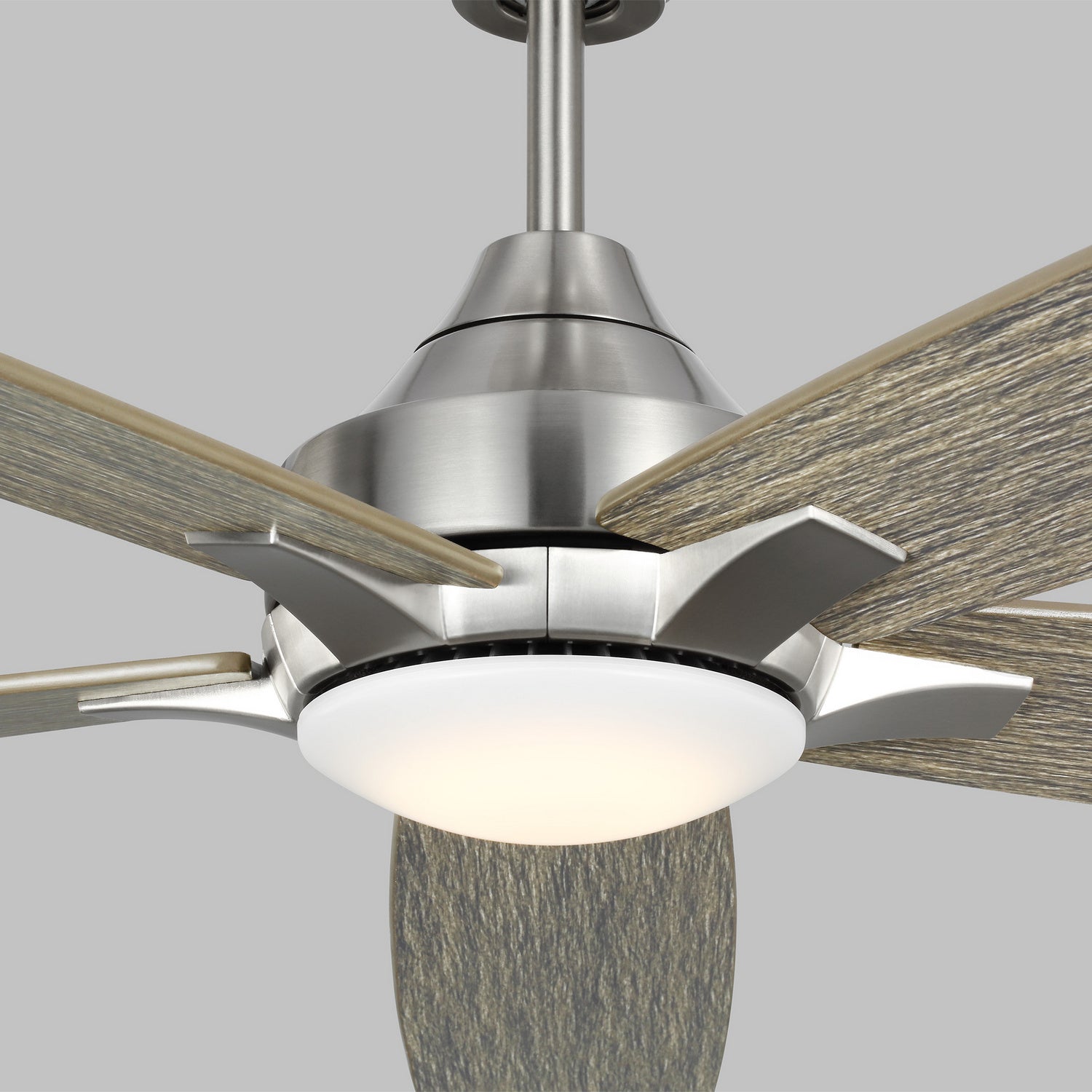 Generation Lighting. - 5LWDSM60BSLGD - 60"Ceiling Fan - Lowden - Brushed Steel