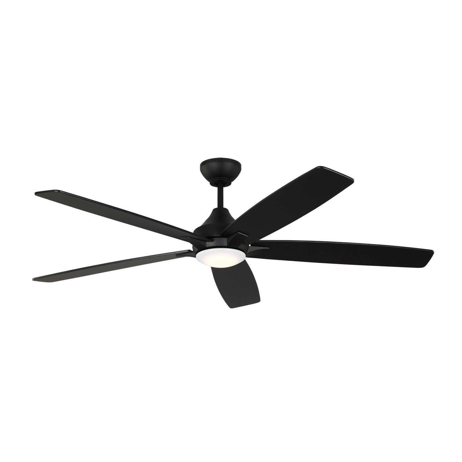 Generation Lighting. - 5LWDSM60MBKD - 60"Ceiling Fan - Lowden - Midnight Black