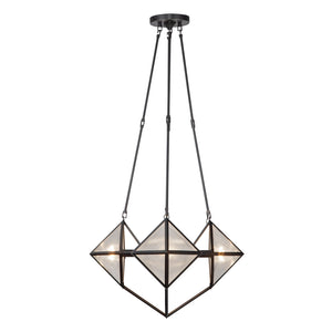 Alora - CH332421UBCR - Four Light Chandelier - Cairo - Ribbed Glass/Urban Bronze