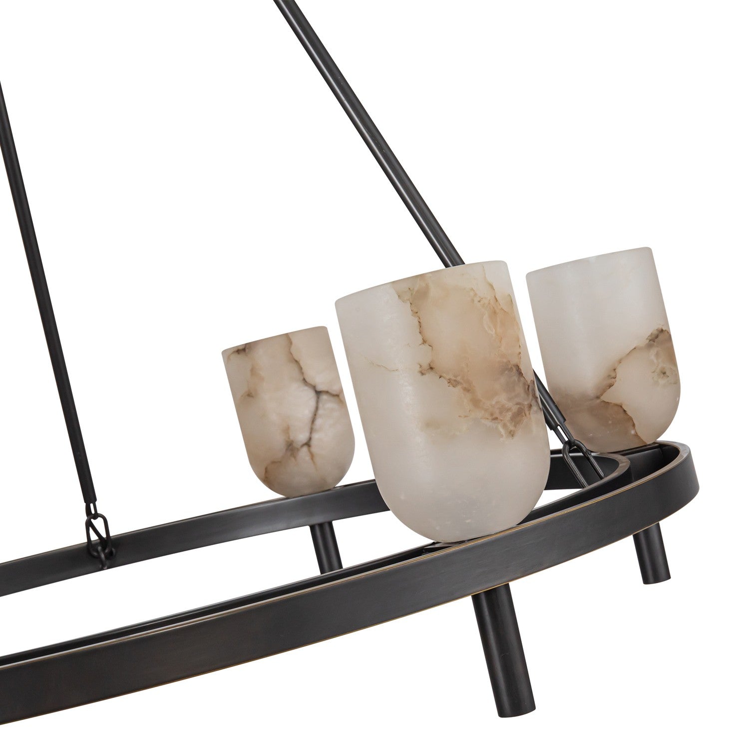 Alora - CH338632UBAR - Six Light Chandelier - Lucian - Urban Bronze/Alabaster