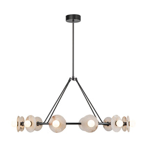 Alora - CH346046UBAR - LED Chandelier - Dahlia - Urban Bronze/Alabaster