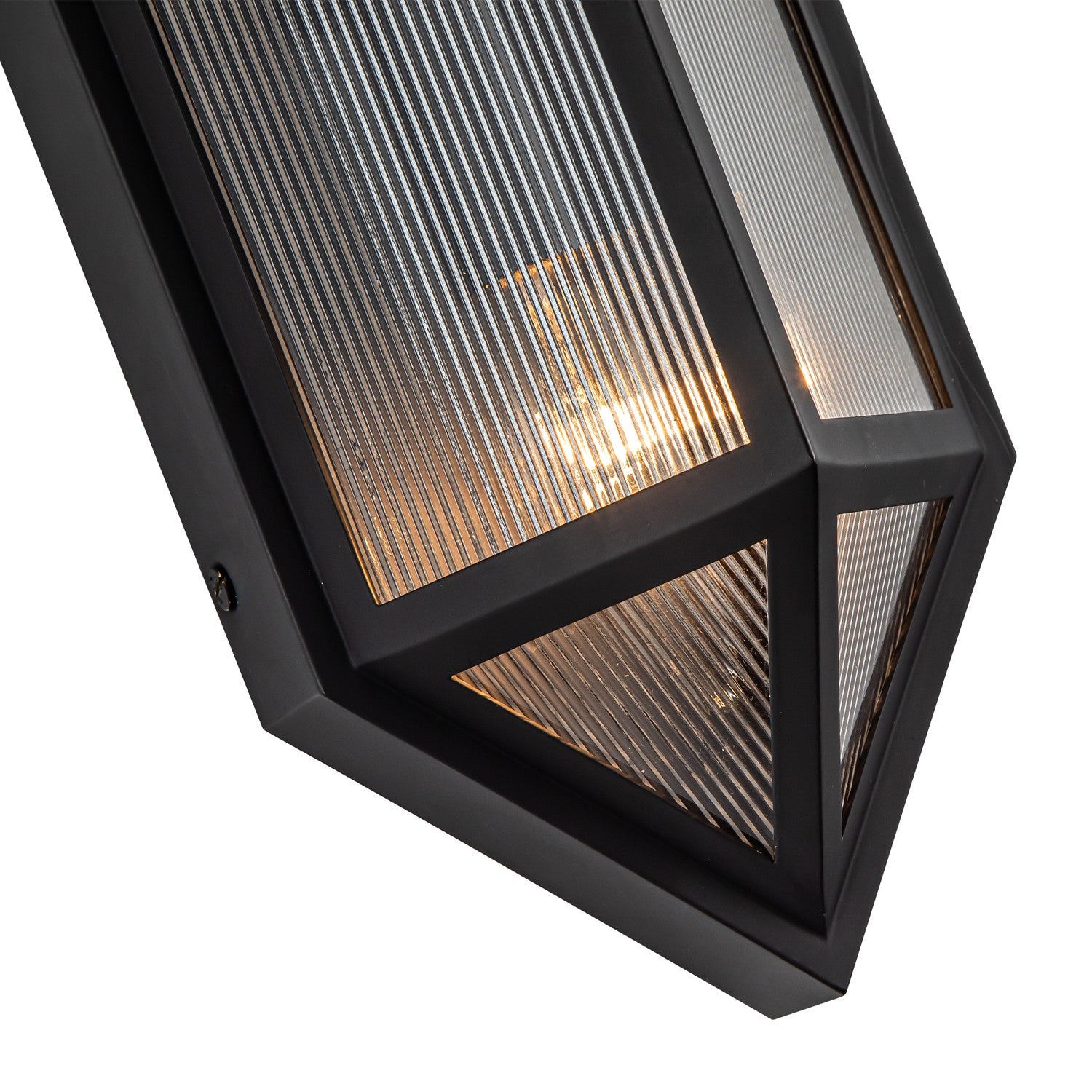 Alora - EW332705BKCR - Two Light Outdoor Wall Lantern - Cairo - Black/Ribbed Glass