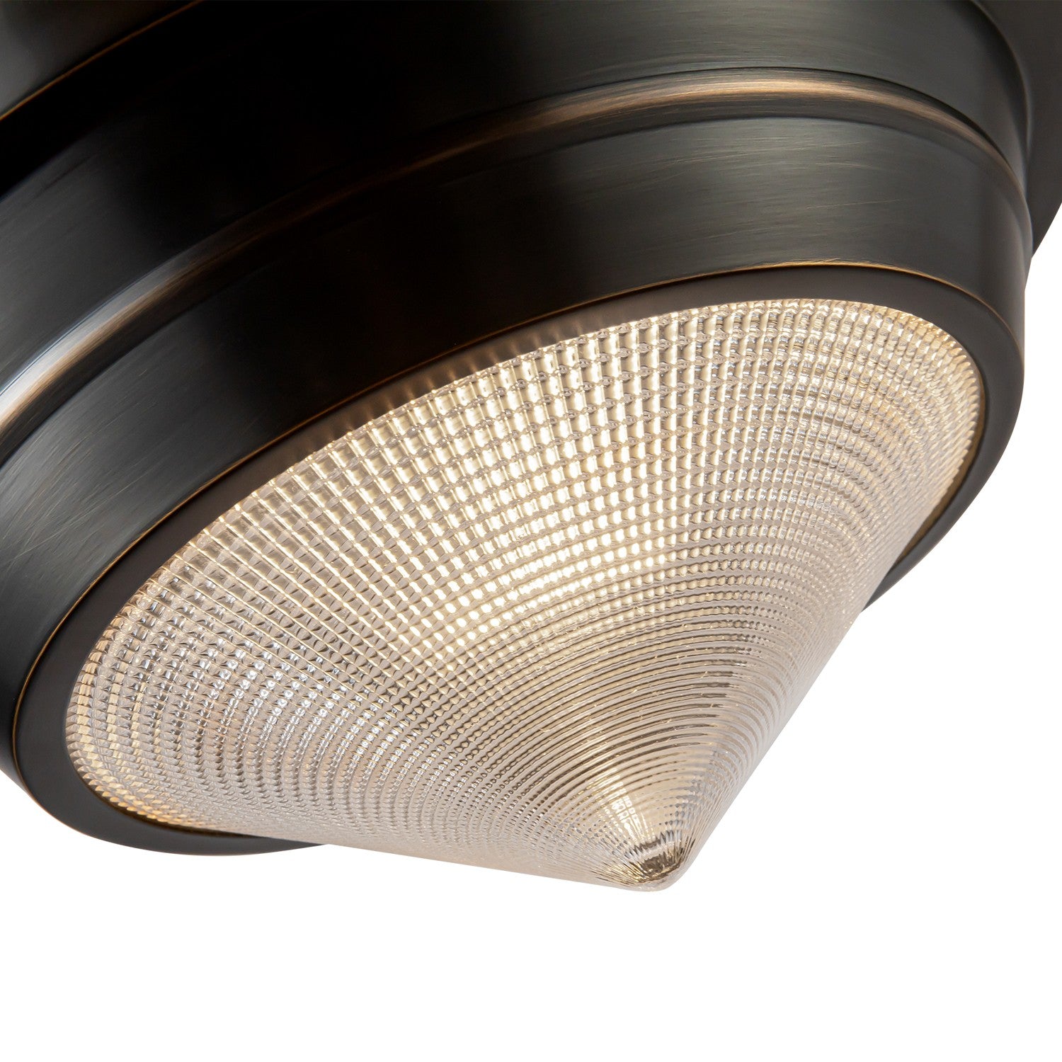 Alora - FM348010UBPG - One Light Flush Mount - Willard - Urban Bronze/Prismatic Glass