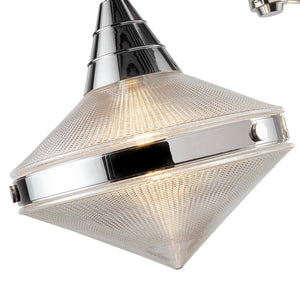 Alora - LP348241PNPG - Two Light Linear Pendant - Willard - Polished Nickel/Prismatic Glass