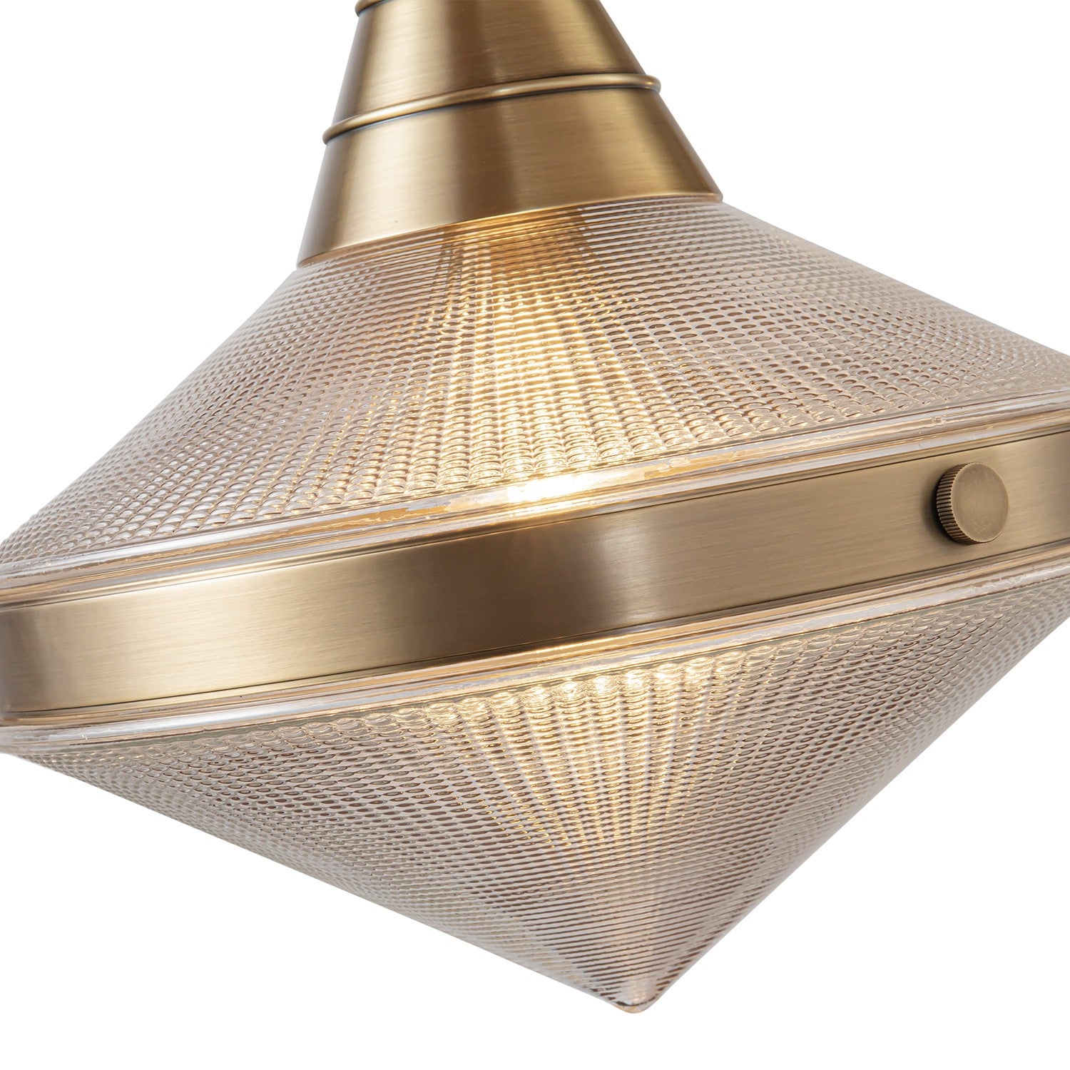 Alora - LP348241VBPG - Two Light Linear Pendant - Willard - Vintage Brass/Prismatic Glass