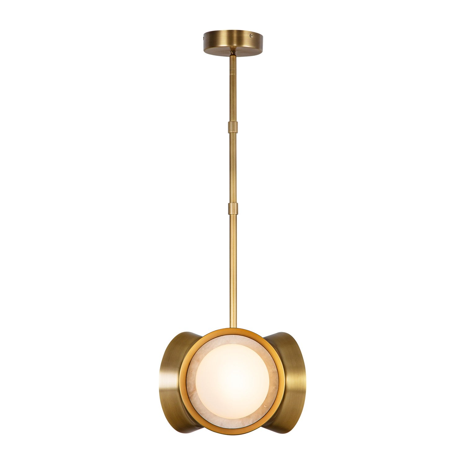 Alora - PD320313VB - LED Pendant - Alonso - Vintage Brass