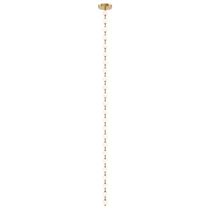 Alora - PD321724NB - LED Pendant - Marni - Natural Brass