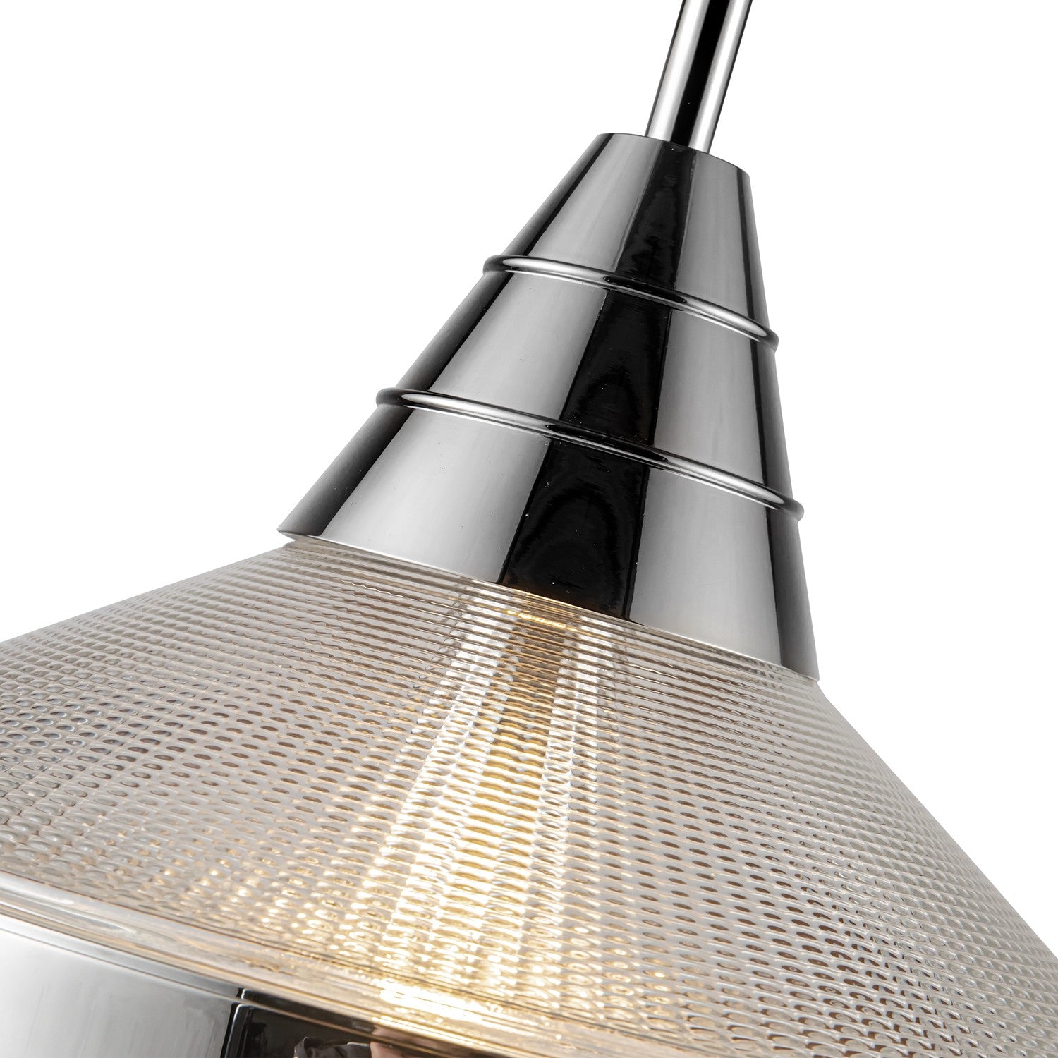 Alora - PD348114PNPG - One Light Pendant - Willard - Polished Nickel/Prismatic Glass