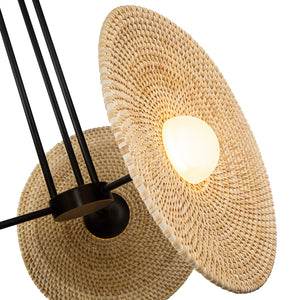 Alora - PD350318UBWO - LED Pendant - Harbour - Urban Bronze/Woven