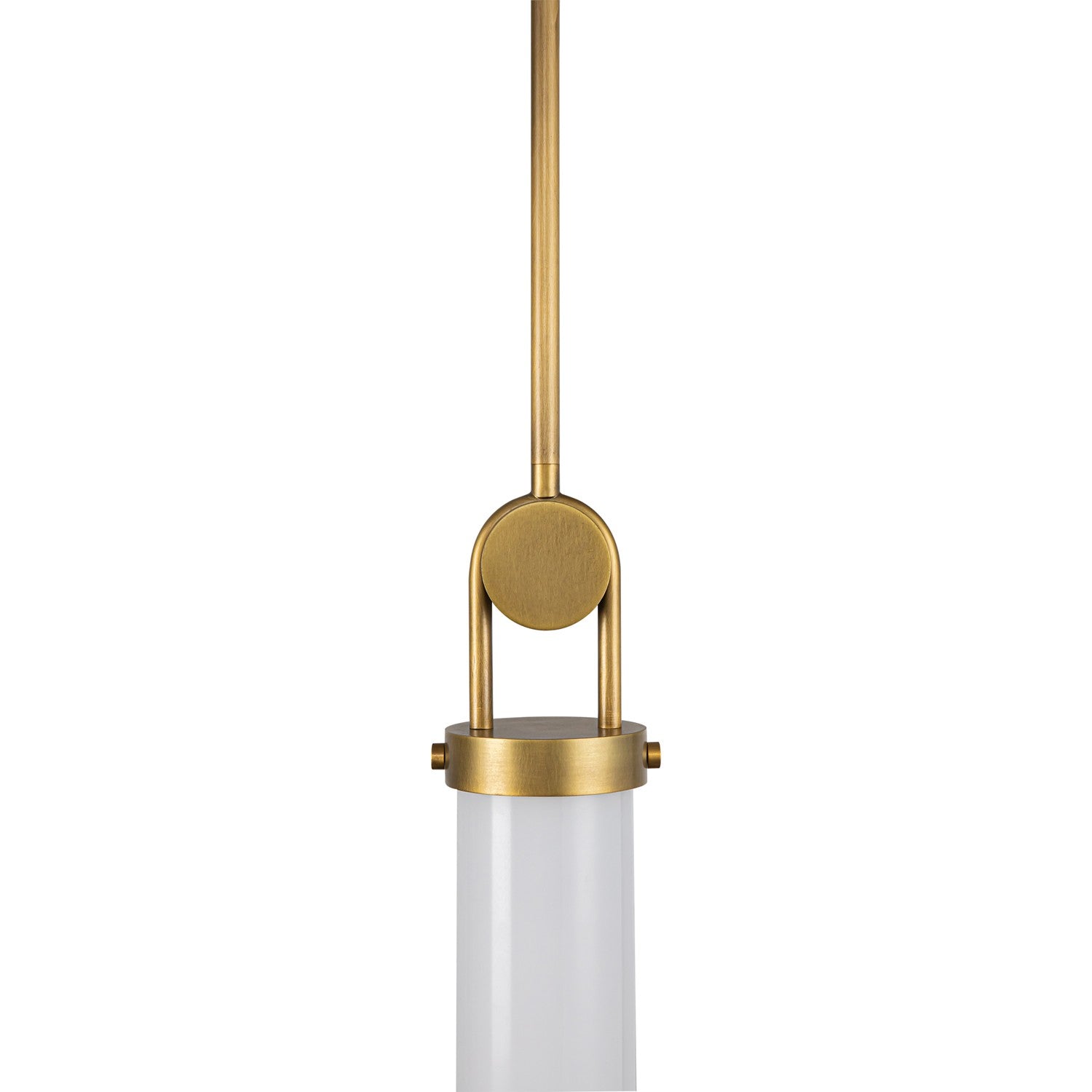 Alora - PD355015VBGO - One Light Pendant - Wynwood - Vintage Brass/Glossy Opal