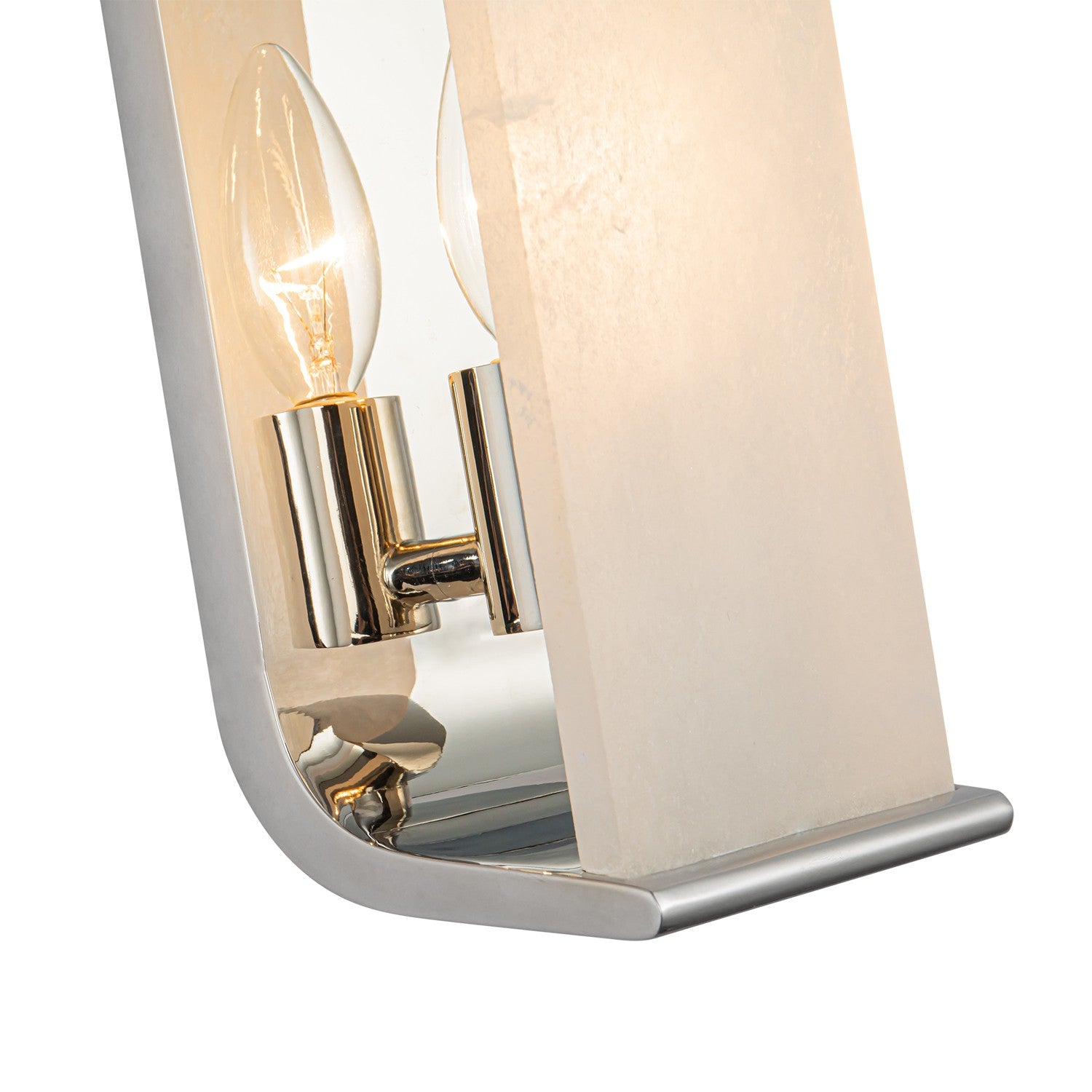 Alora - WV327010PNAR - One Light Wall Sconce - Abbott - Polished Nickel/Alabaster