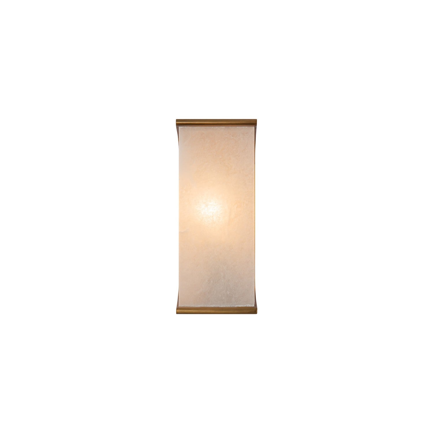 Alora - WV327010VBAR - One Light Wall Sconce - Abbott - Vintage Brass/Alabaster