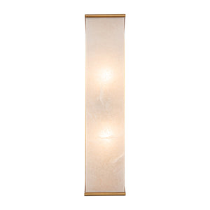 Alora - WV327019VBAR - Two Light Vanity - Abbott - Vintage Brass/Alabaster