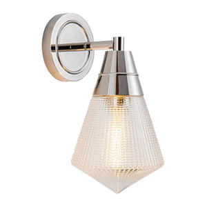 Alora - WV348106PNPG - One Light Wall Sconce - Willard - Polished Nickel/Prismatic Glass