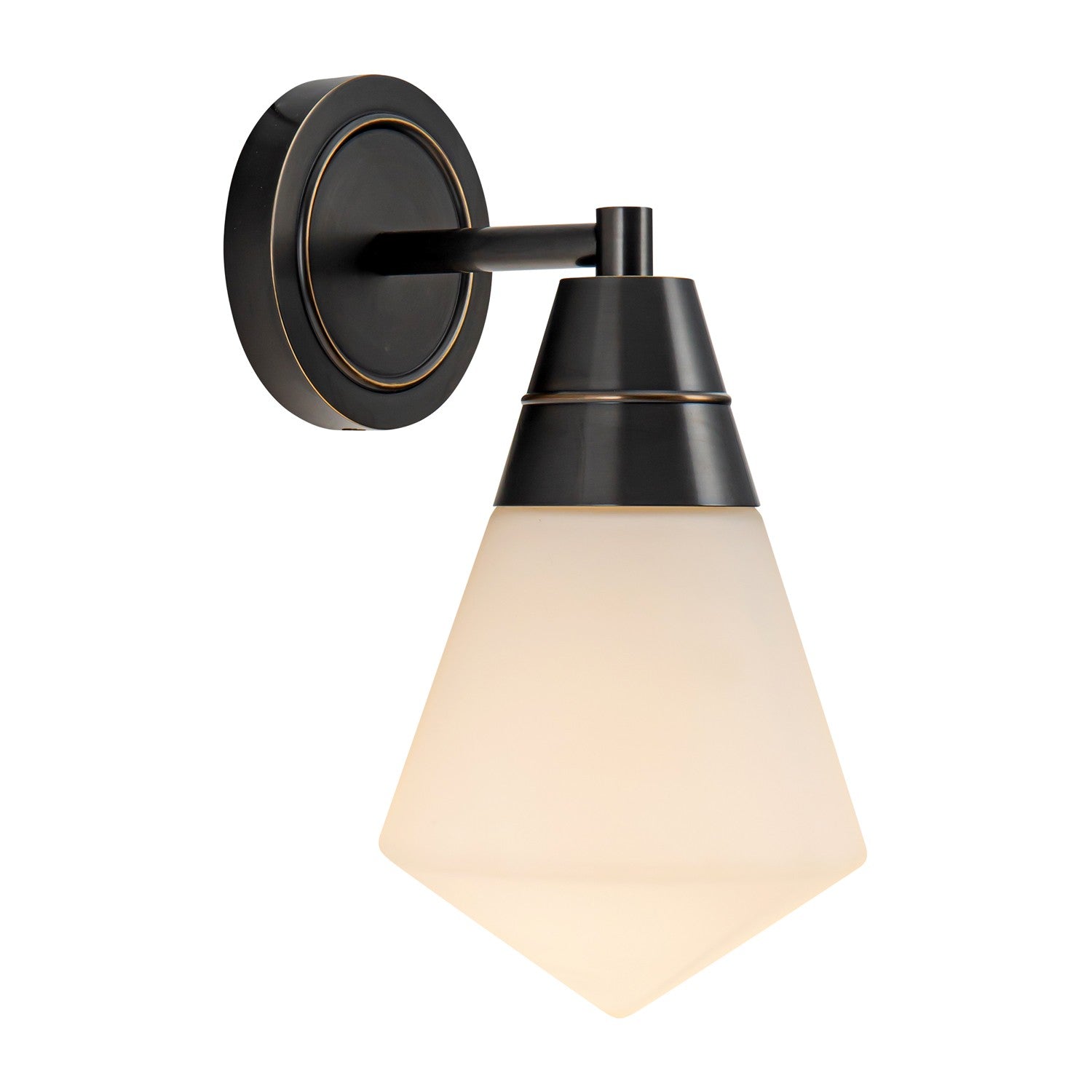 Alora - WV348106UBOP - One Light Wall Sconce - Willard - Urban Bronze/Opal Matte Glass