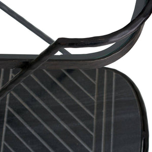 Arteriors - 4650 - Bar Cart - Nakoa - Blackened Iron
