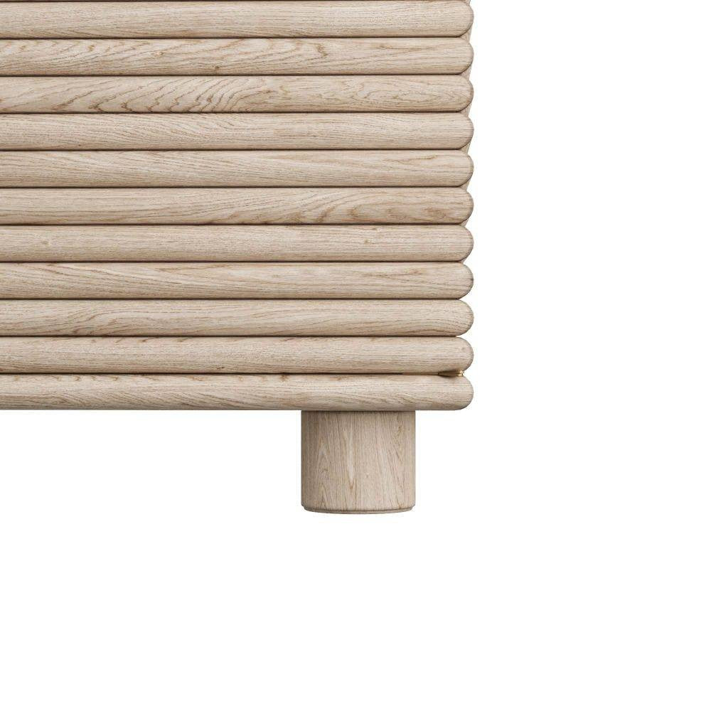 Arteriors - 5738 - Cabinet - Seine - Smoke Oak Veneer/Antique Brass