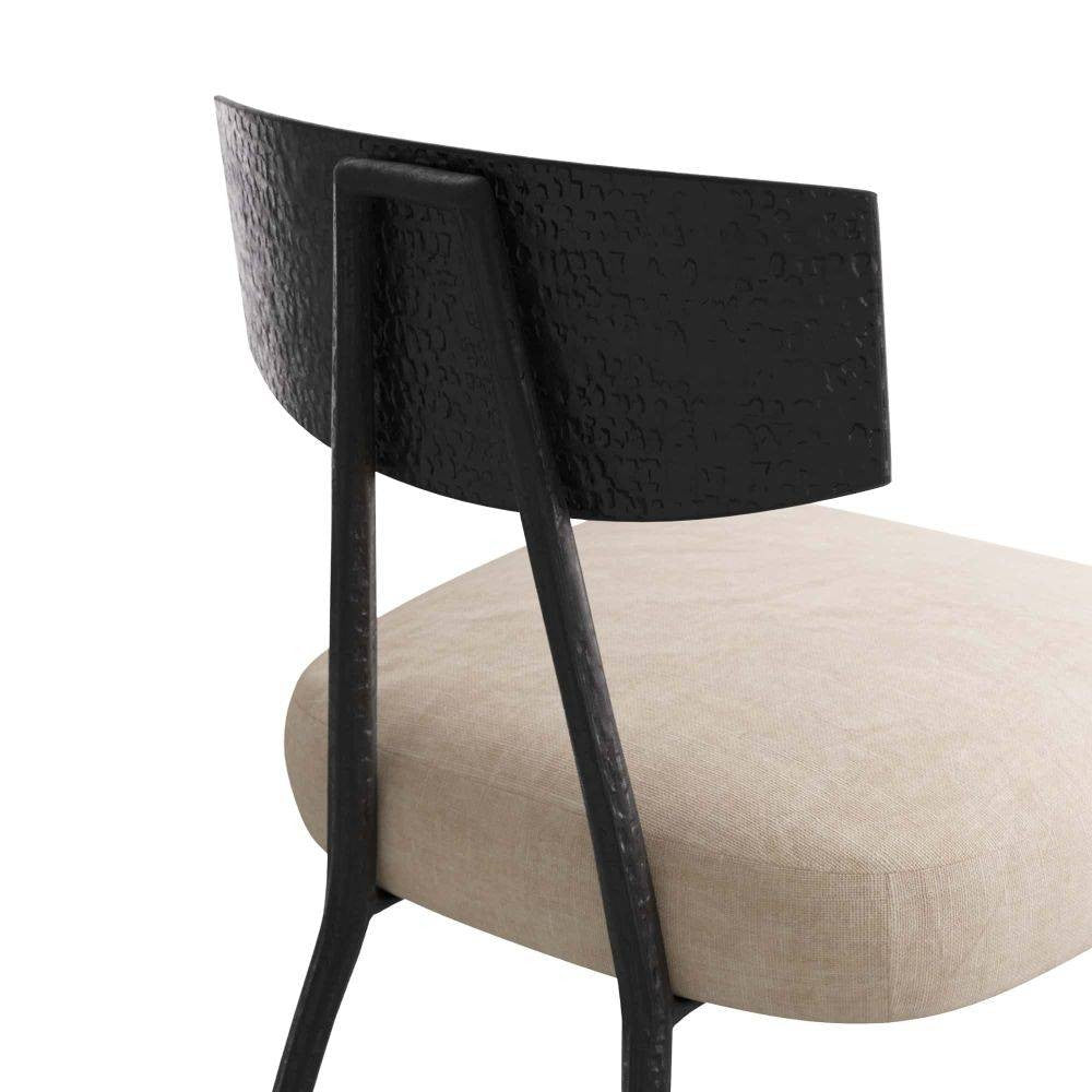 Arteriors - 6029 - Dining Chair - Reynard - Natural Iron/Natural Linen