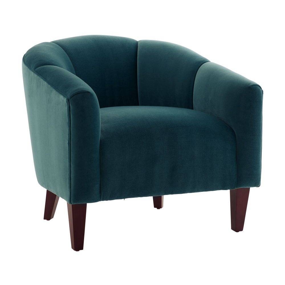 Arteriors - 8130 - Accent Chair - Misha - Peacock Velvet