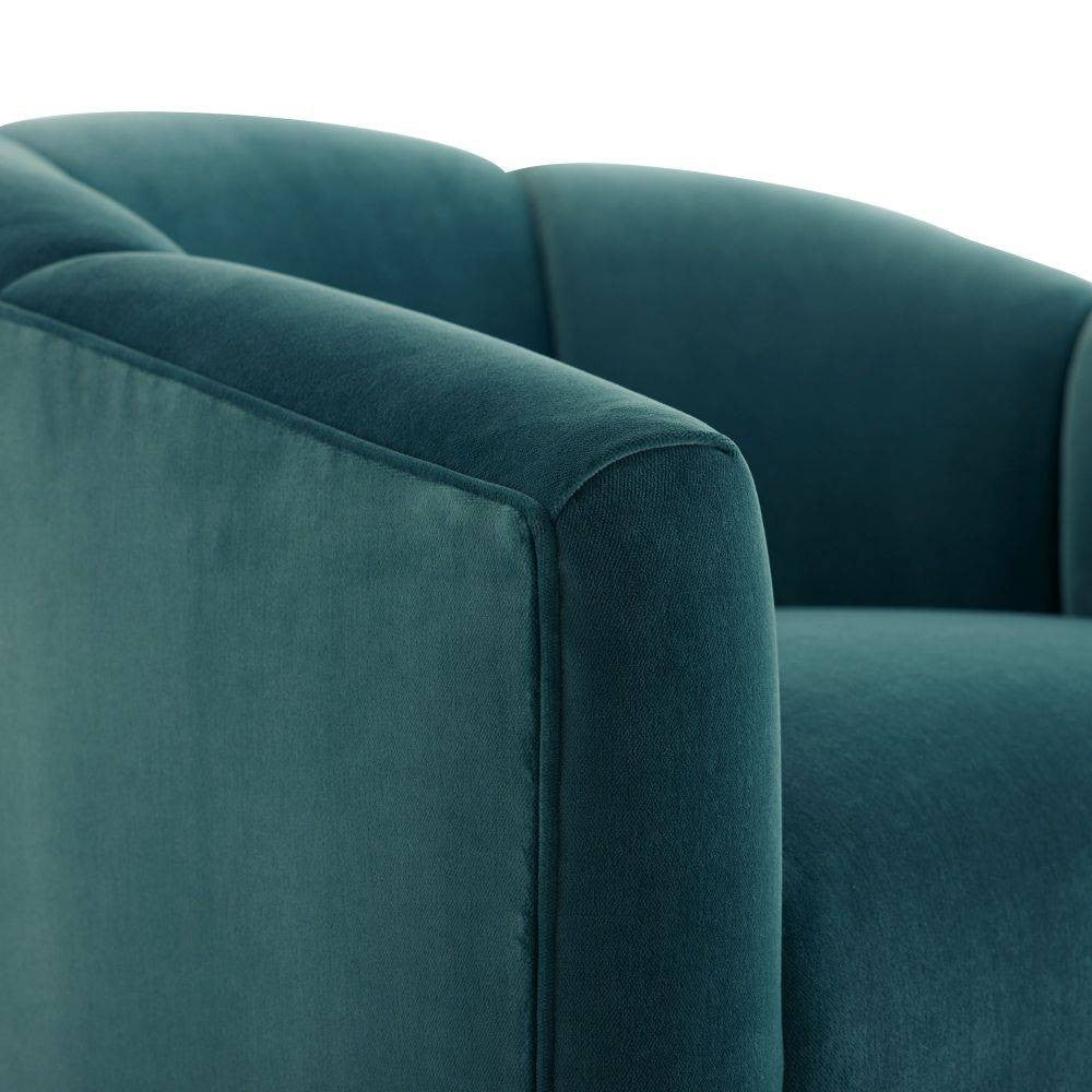 Arteriors - 8130 - Accent Chair - Misha - Peacock Velvet
