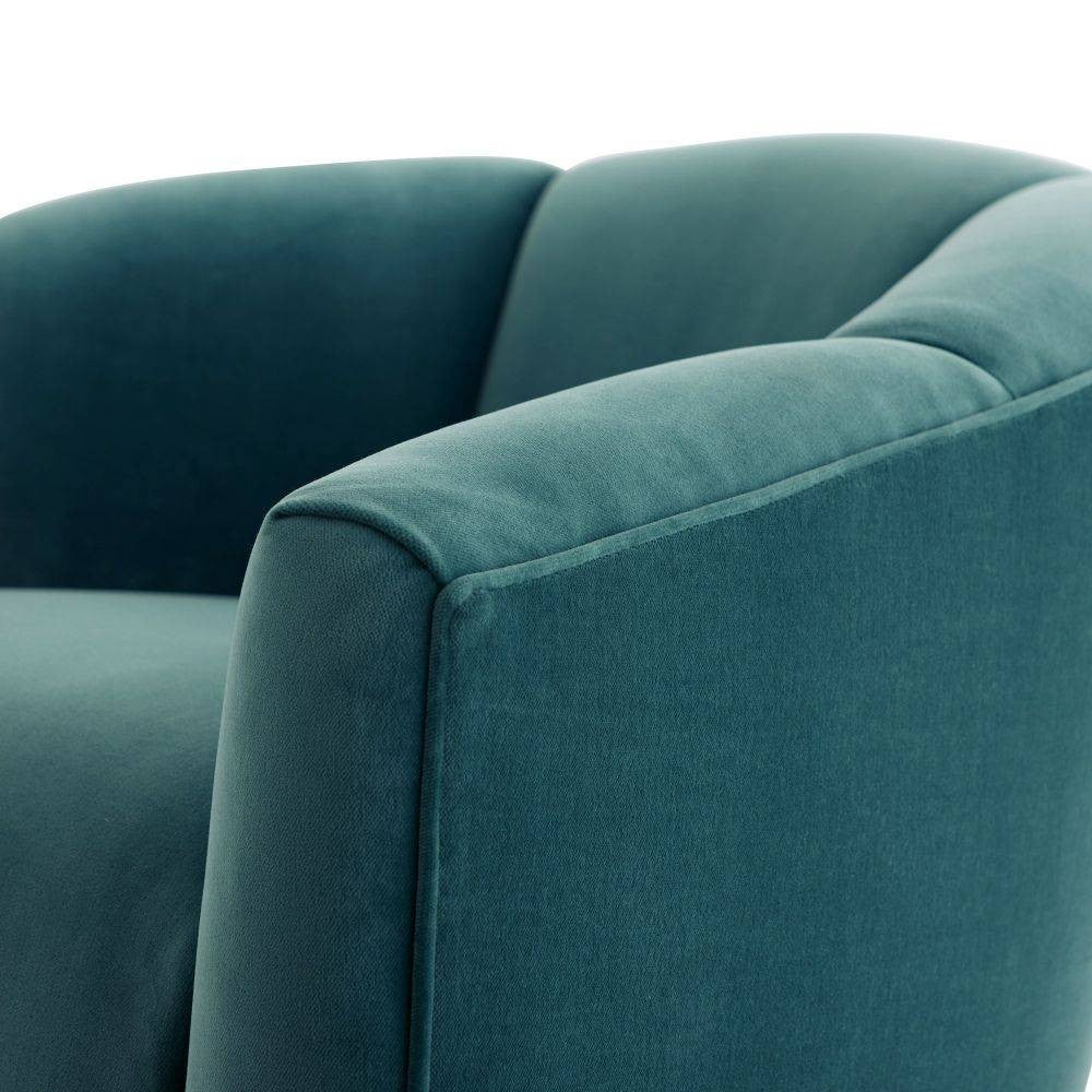 Arteriors - 8130 - Accent Chair - Misha - Peacock Velvet