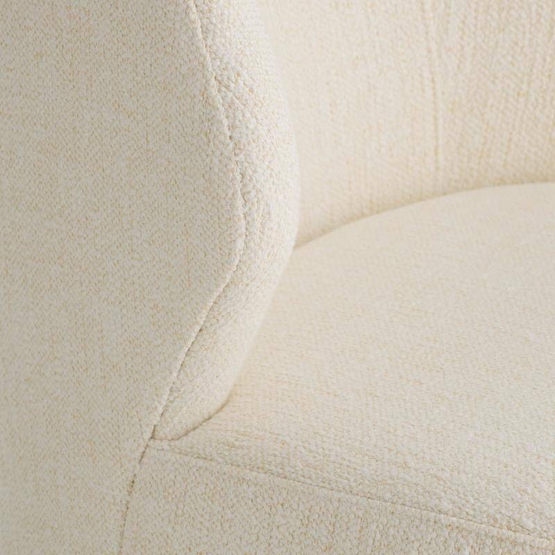 Arteriors - 8171 - Chair - Poppy - Cloud Boucle/Champagne Swivel