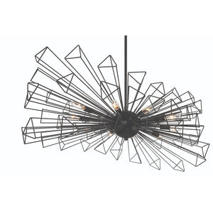 Eurofase - 46761-019 - Ten Light Chandelier - Dendelio - Black