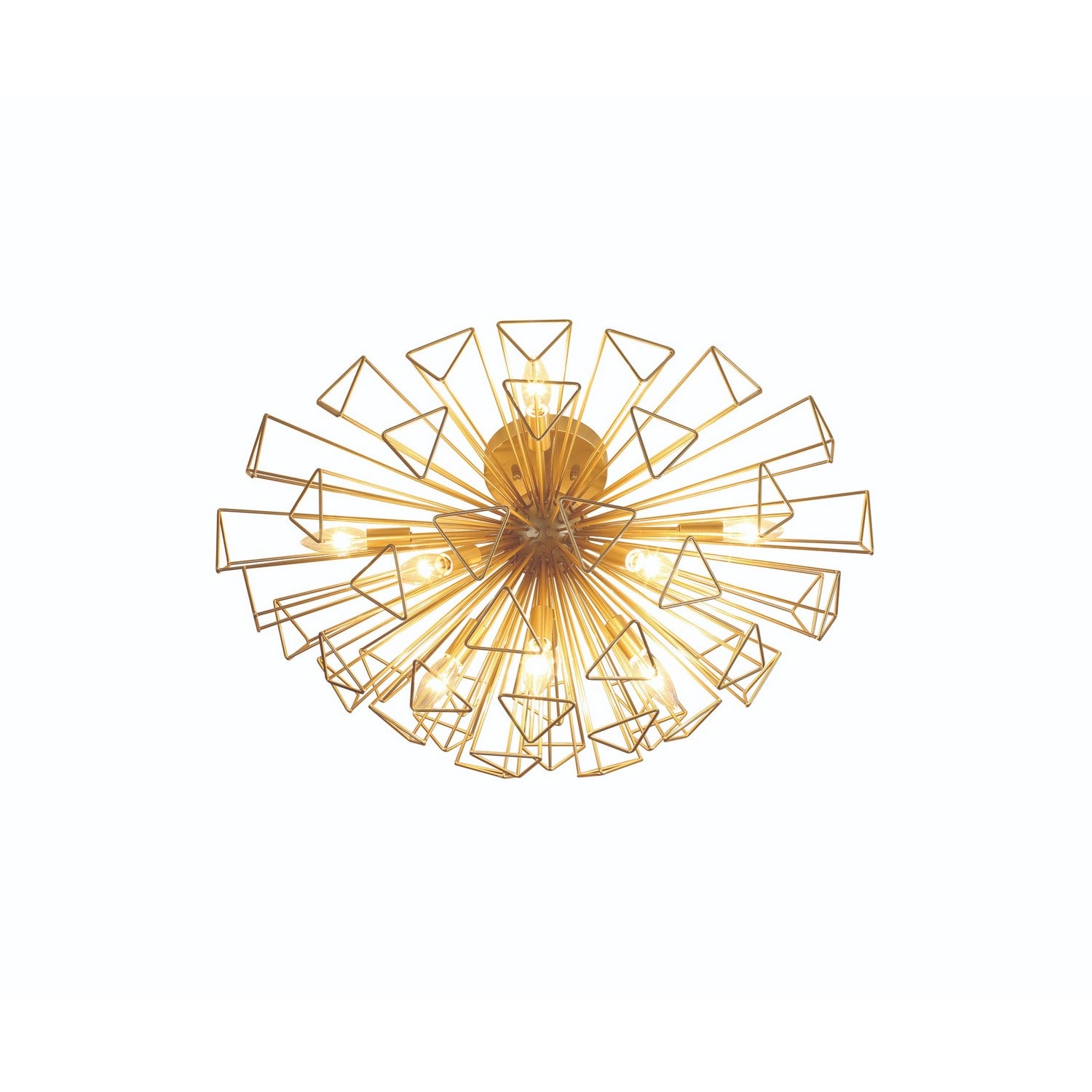 Eurofase - 46762-023 - Nine Light Semi-Flush Mount - Dendelio - Gold