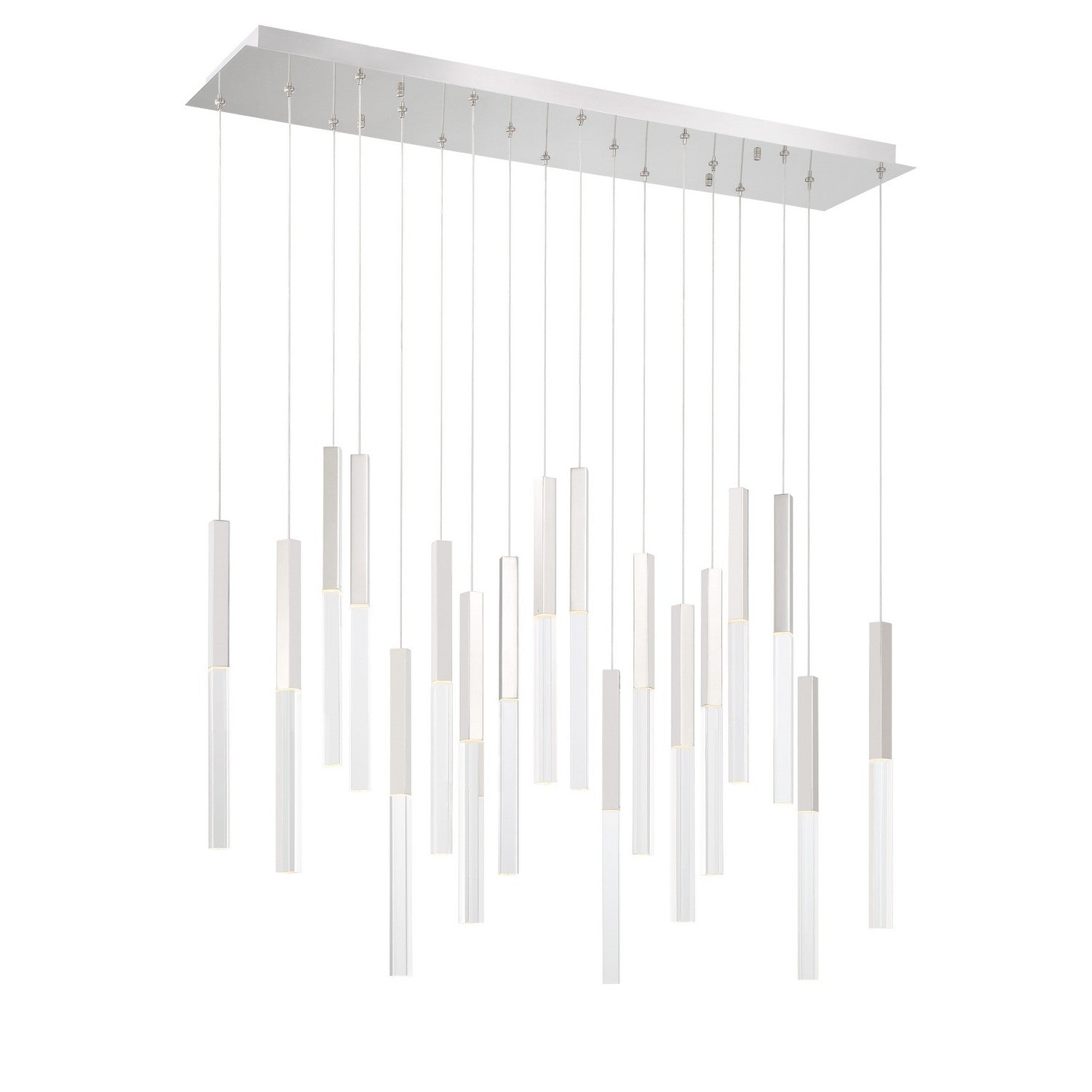 Eurofase - 46771-032 - BENICIO-CHD-18LT-42IN-PN-CL - BENICIO - Polished Nickel