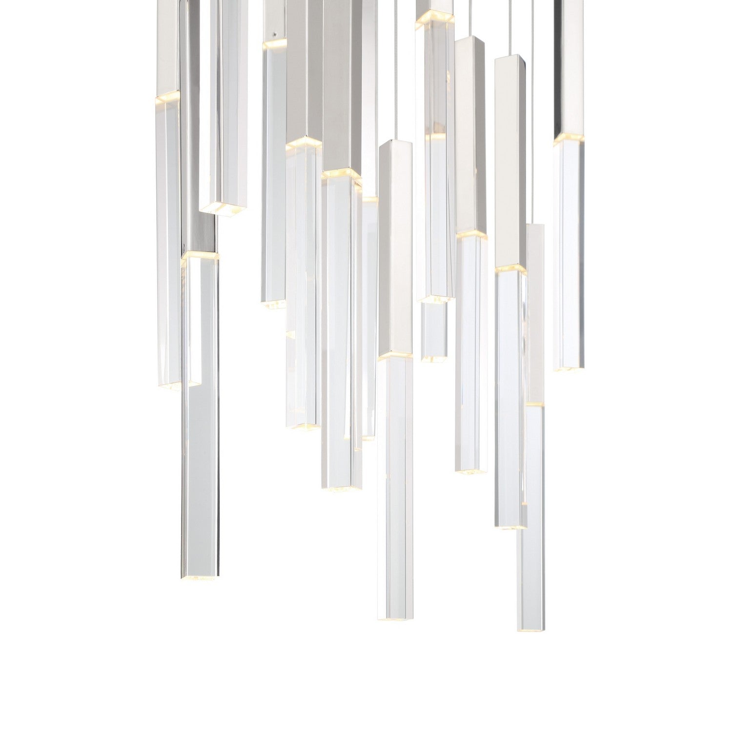 Eurofase - 46771-032 - BENICIO-CHD-18LT-42IN-PN-CL - BENICIO - Polished Nickel