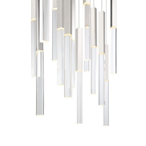 Eurofase - 46771-032 - BENICIO-CHD-18LT-42IN-PN-CL - BENICIO - Polished Nickel