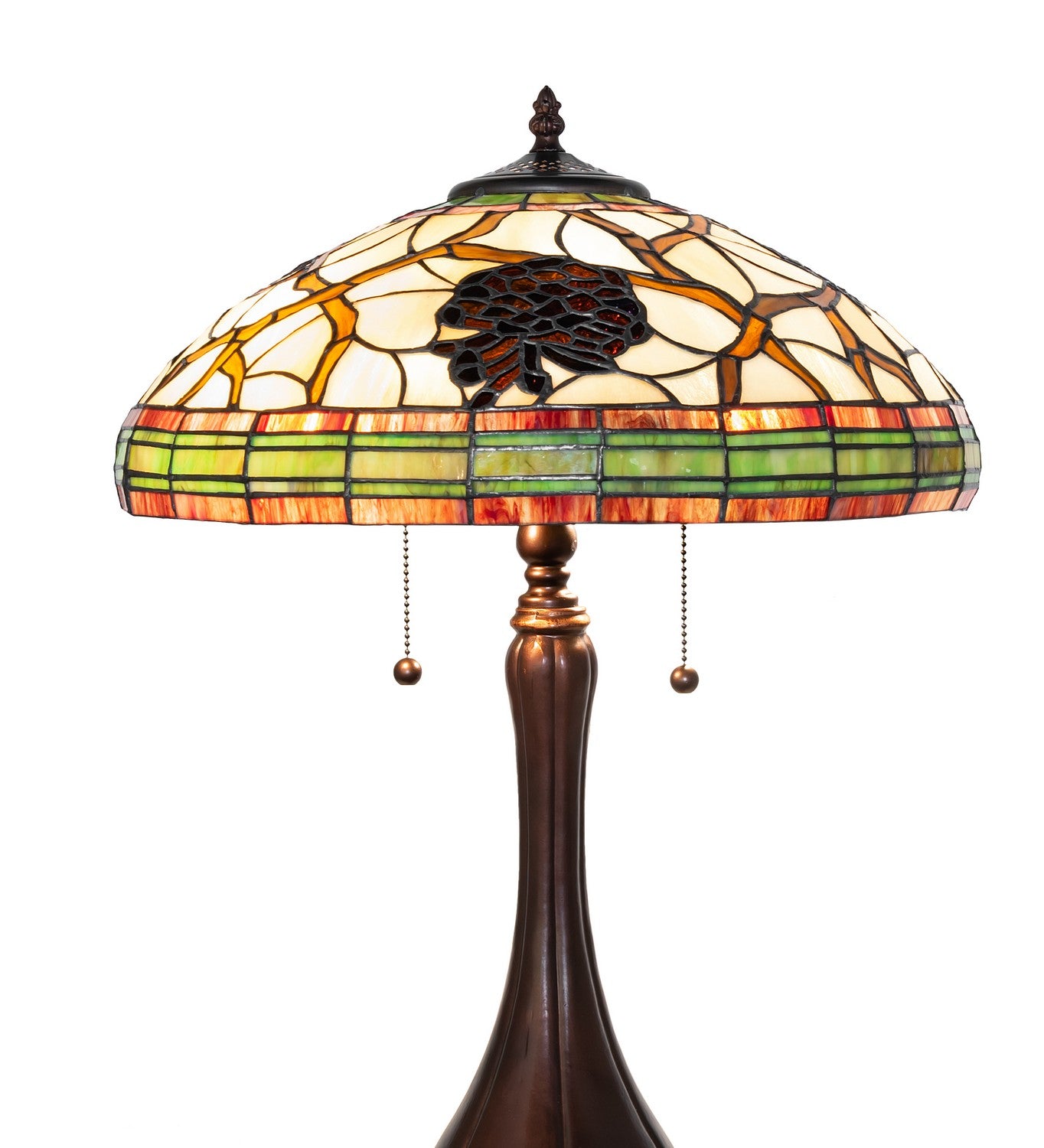 Meyda Tiffany - 125610 - Two Light Table Lamp - Pinecone - Mahogany Bronze