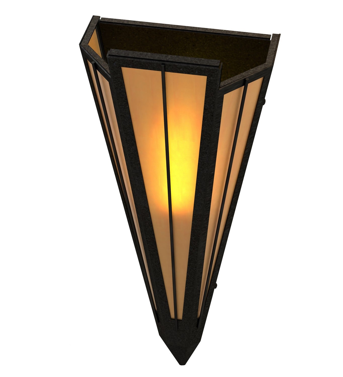 Meyda Tiffany - 255641 - One Light Wall Sconce - Brum - Textured Black