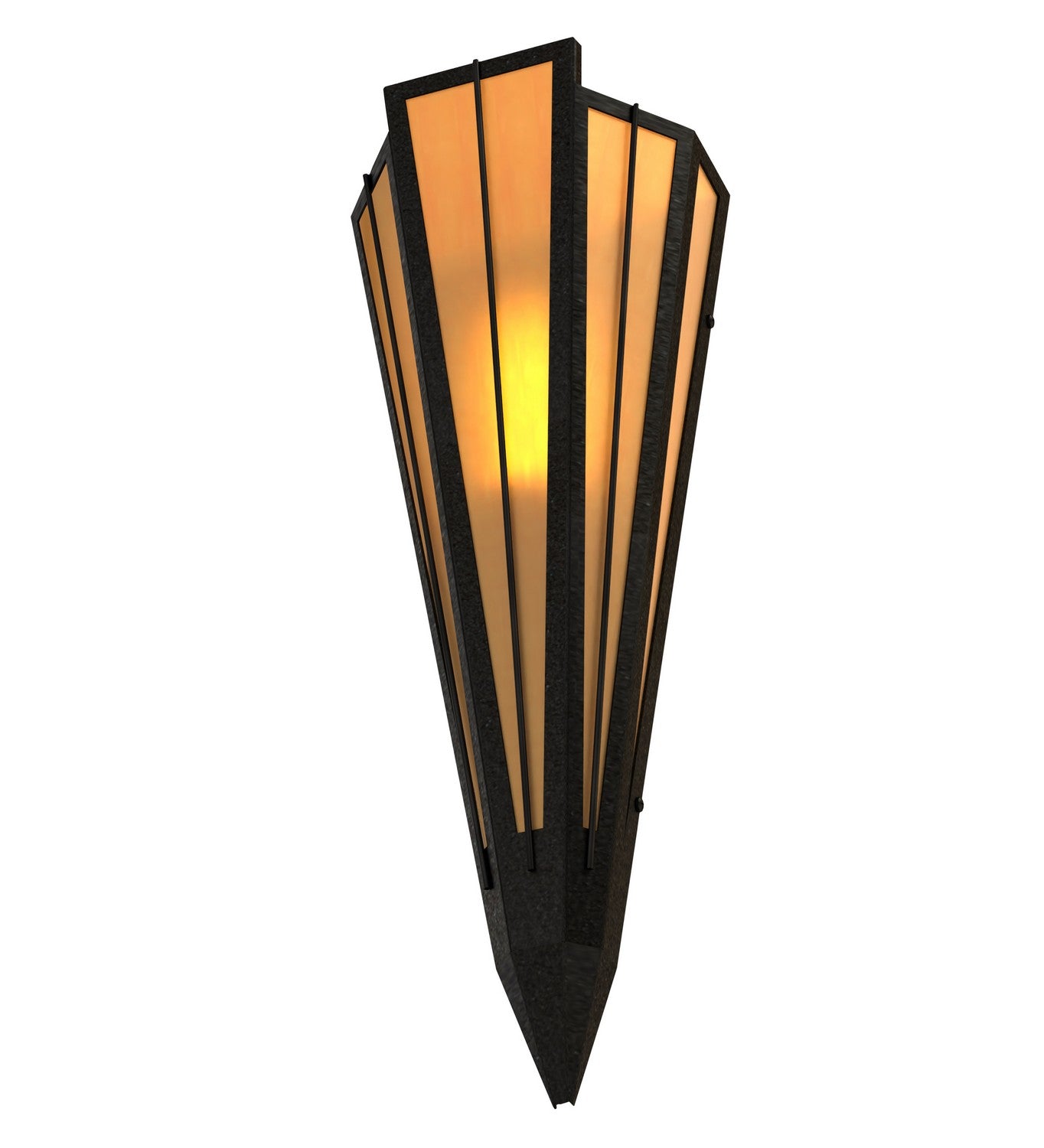 Meyda Tiffany - 255641 - One Light Wall Sconce - Brum - Textured Black