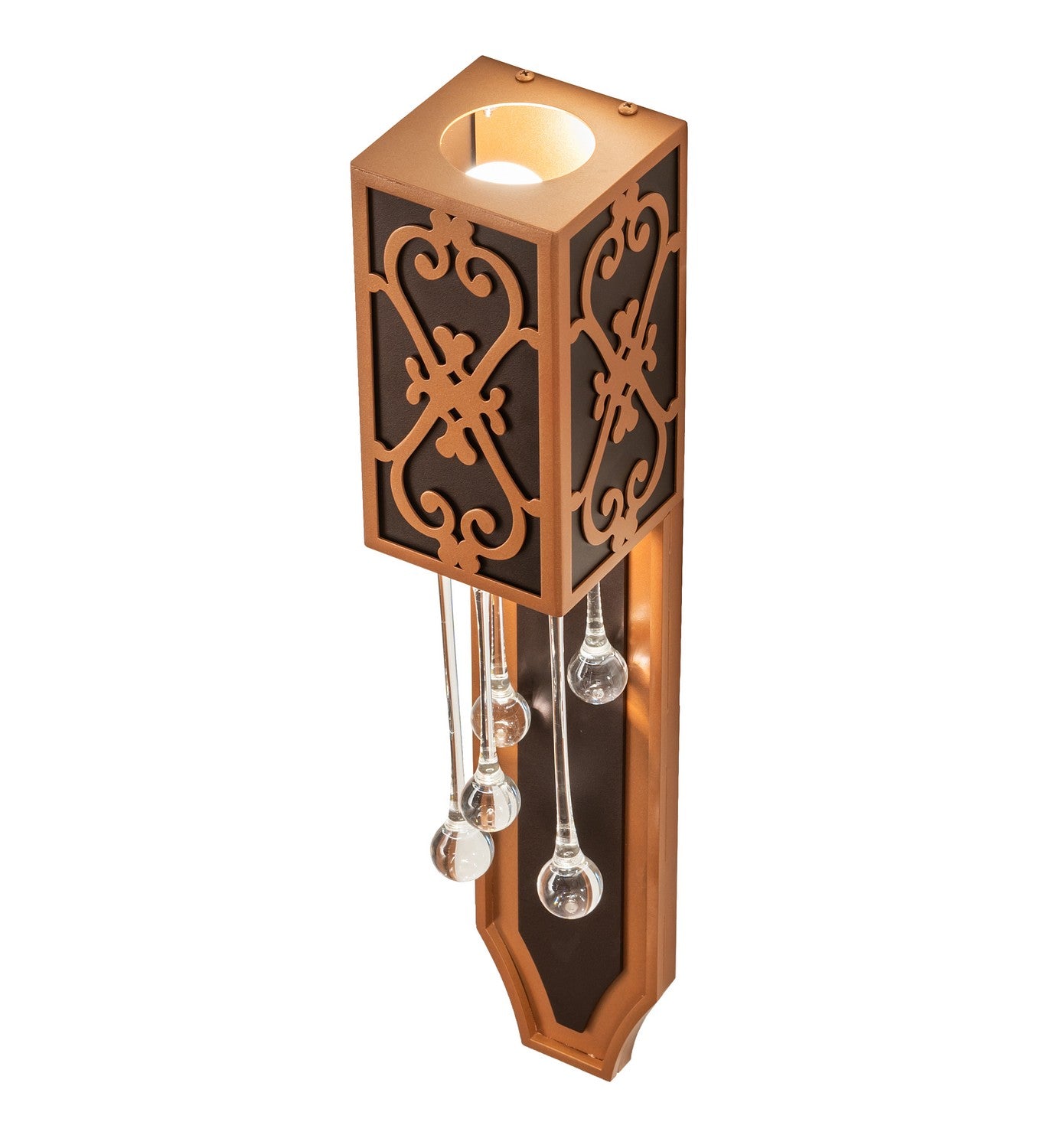 Meyda Tiffany - 259244 - Two Light Wall Sconce - Axiom - Mahogany Bronze/Metallic Bronze