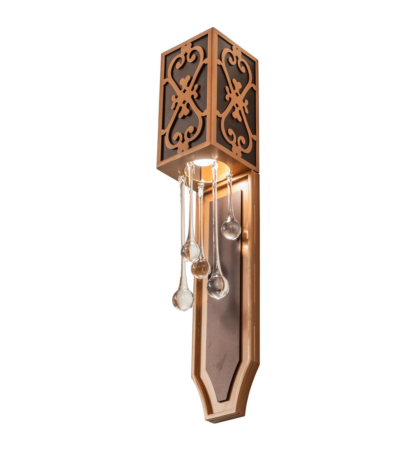 Meyda Tiffany - 259244 - Two Light Wall Sconce - Axiom - Mahogany Bronze/Metallic Bronze