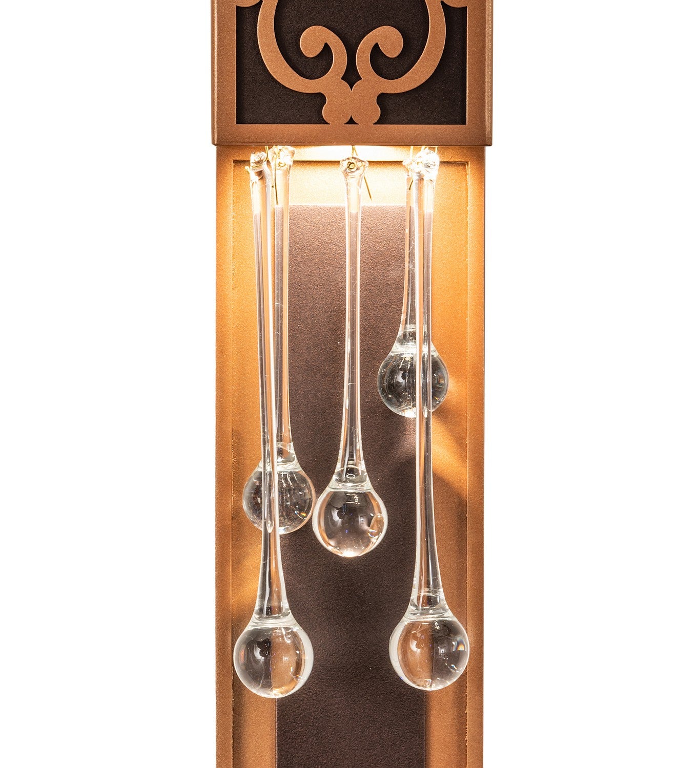 Meyda Tiffany - 259244 - Two Light Wall Sconce - Axiom - Mahogany Bronze/Metallic Bronze