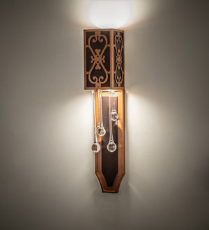 Meyda Tiffany - 259244 - Two Light Wall Sconce - Axiom - Mahogany Bronze/Metallic Bronze