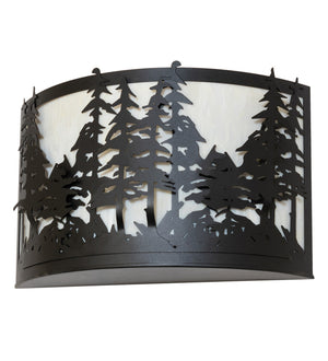 Meyda Tiffany - 261119 - Four Light Wall Sconce - Tall Pines - Textured Black