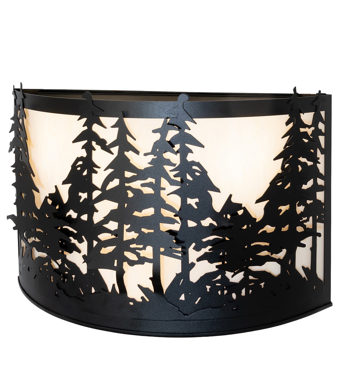 Meyda Tiffany - 261119 - Four Light Wall Sconce - Tall Pines - Textured Black