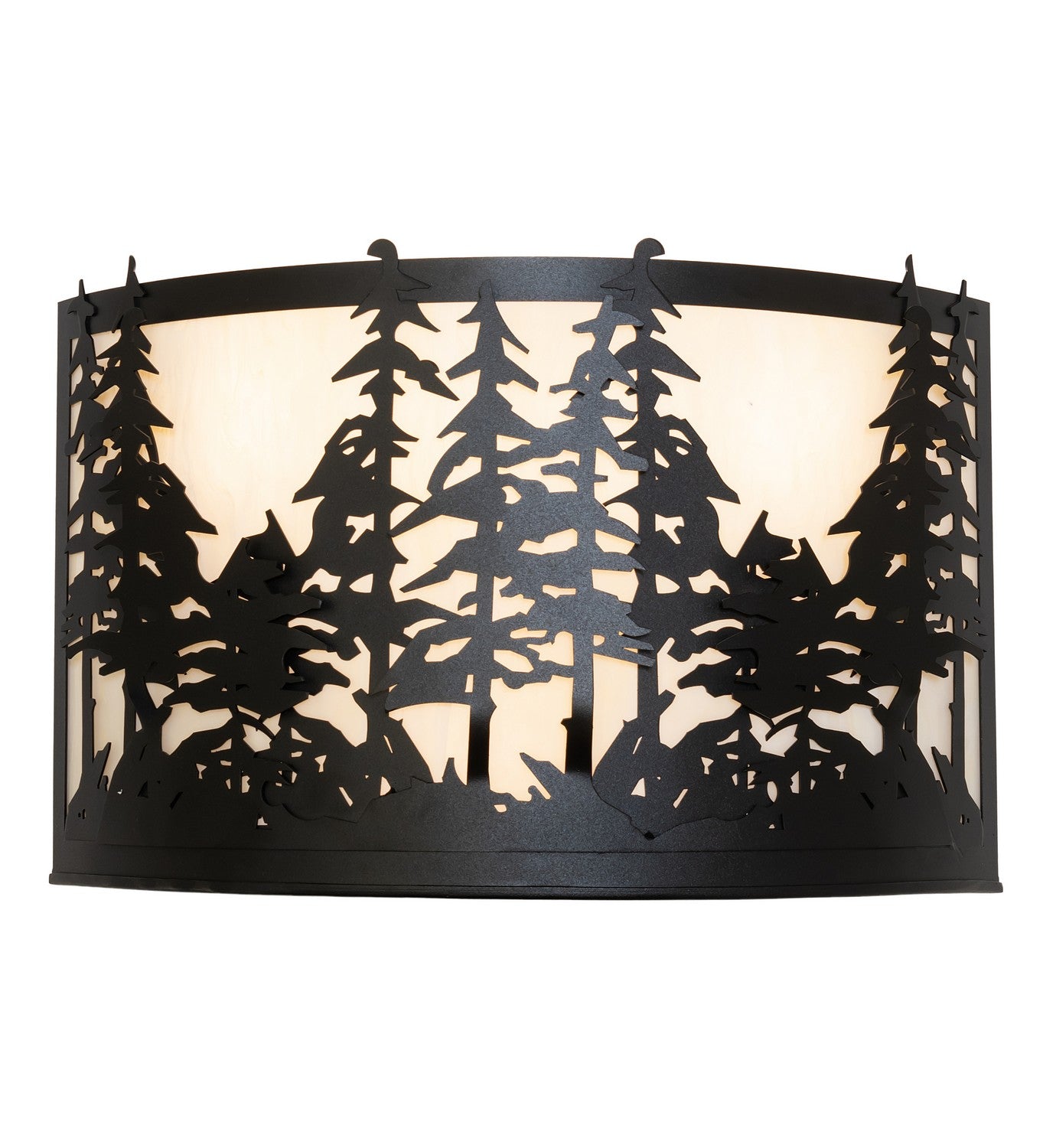 Meyda Tiffany - 261119 - Four Light Wall Sconce - Tall Pines - Textured Black