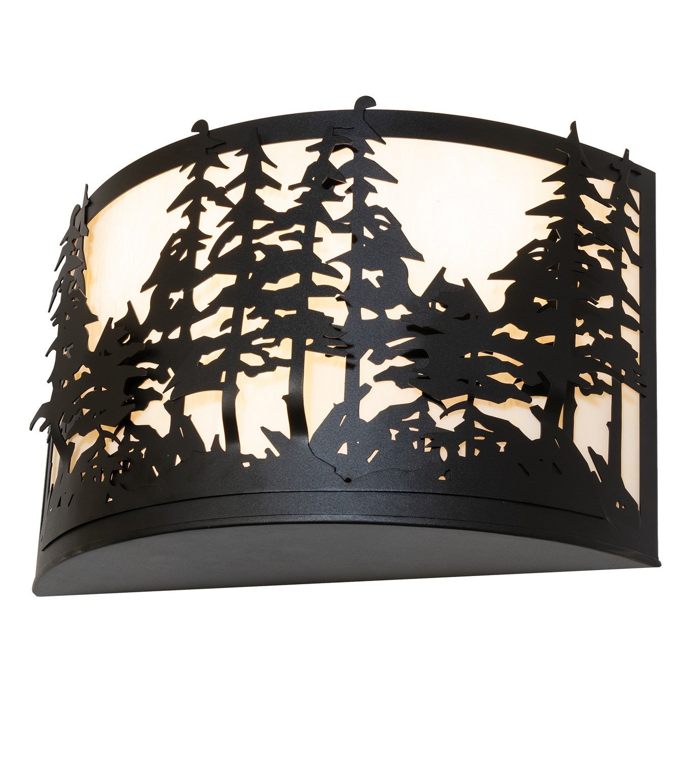 Meyda Tiffany - 261119 - Four Light Wall Sconce - Tall Pines - Textured Black