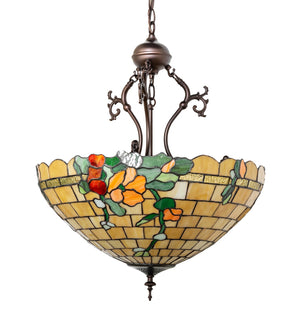 Meyda Tiffany - 262088 - Three Light Pendant - Duffner & Kimberly Hollyhock