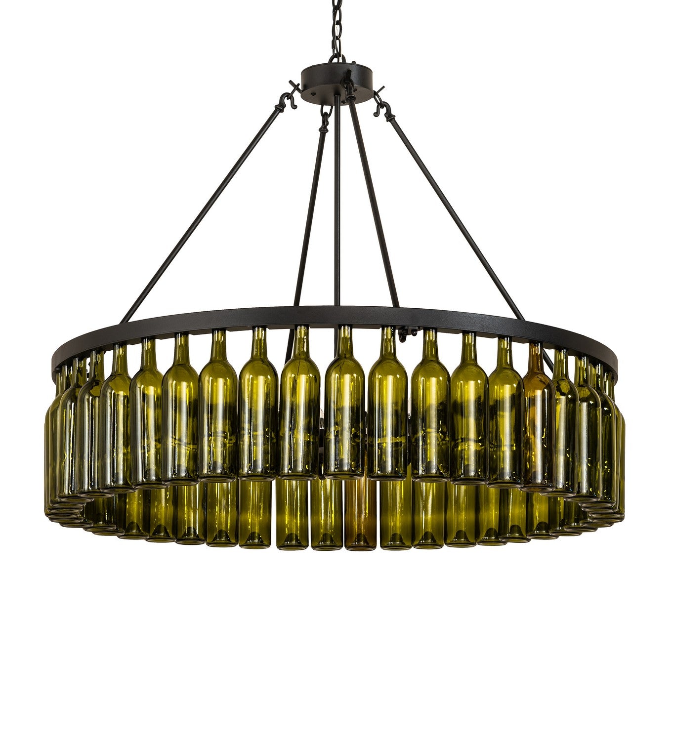 Meyda Tiffany - 263172 - Six Light Chandelier - Tuscan Vineyard - Textured Black