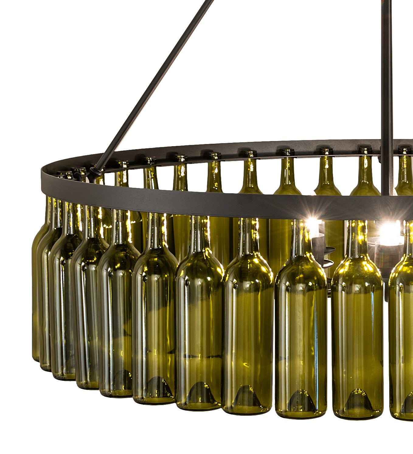 Meyda Tiffany - 263172 - Six Light Chandelier - Tuscan Vineyard - Textured Black