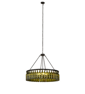 Meyda Tiffany - 263172 - Six Light Chandelier - Tuscan Vineyard - Textured Black